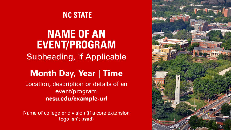 NC State e-billboard slide